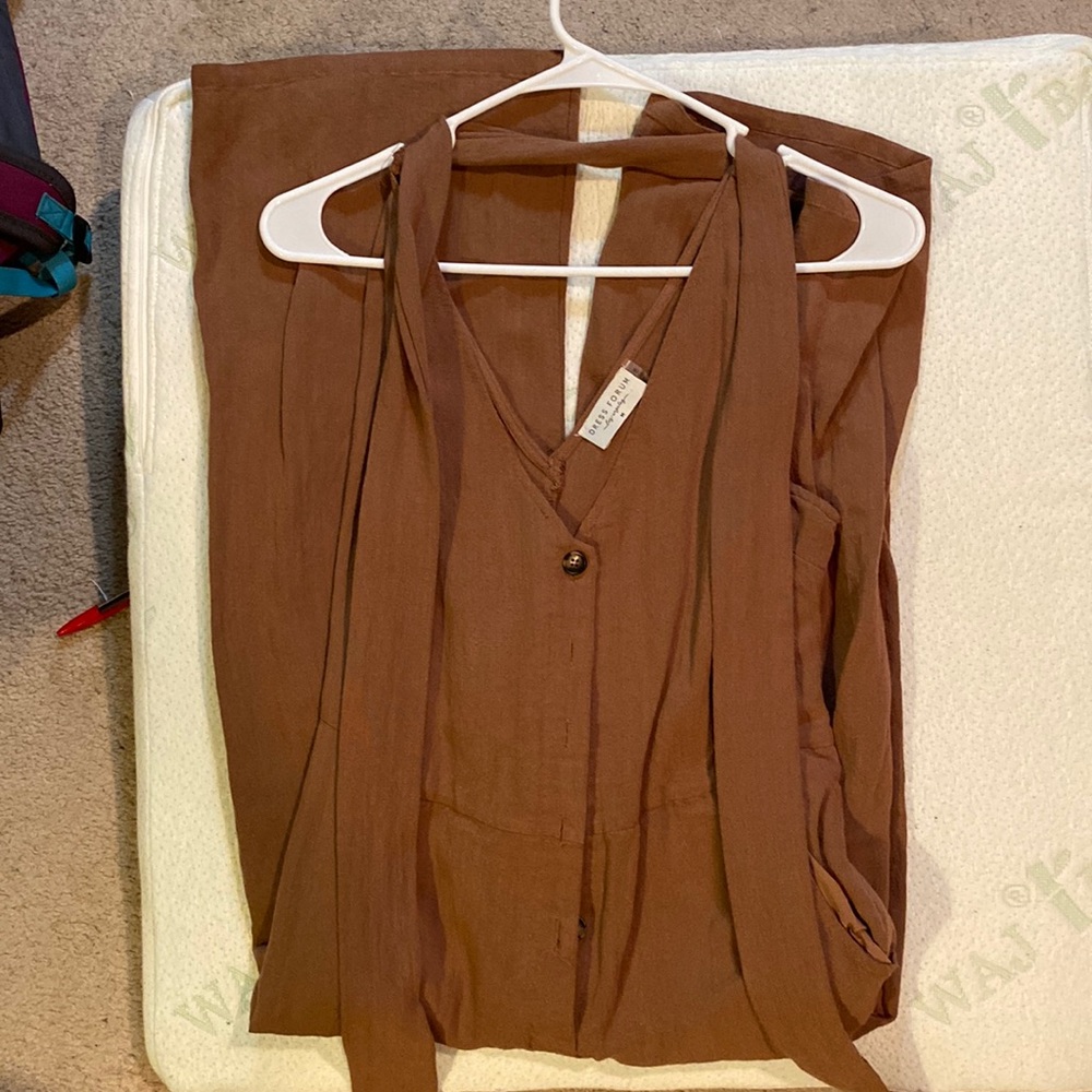 Brown jumpsuit
